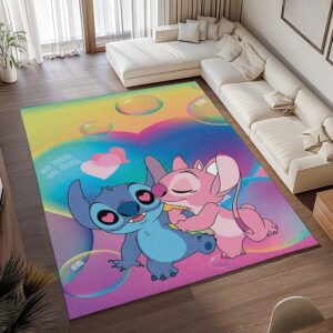 Alternative view of Tapis Disney – Stitch et Angel amoureux 1