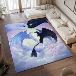 Alternative view of Tapis Dragons – Krokmou et Furie Éclair 2