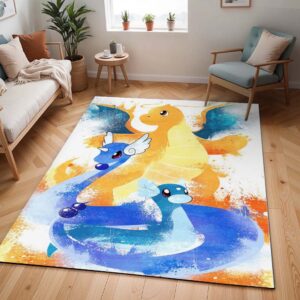 Tapis Pokémon – Minidraco, Draco et Dracolosse
