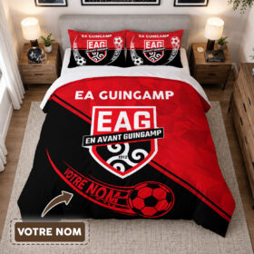 Housse de Couette En Avant Guingamp – Parure de Lit EAG 3D Imprimé Supporter