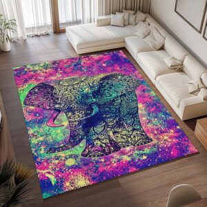 Alternative view of Tapis Éléphant – Style bohème et hippie