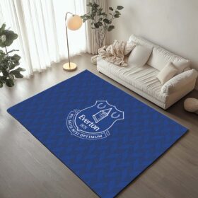 Tapis Everton FC 1878 Football Team Pattern Blue