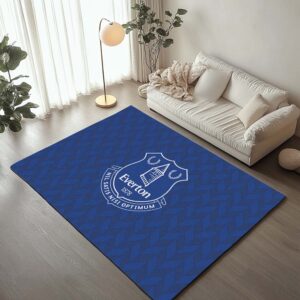 Tapis Everton FC 1878 Football Team Pattern Blue