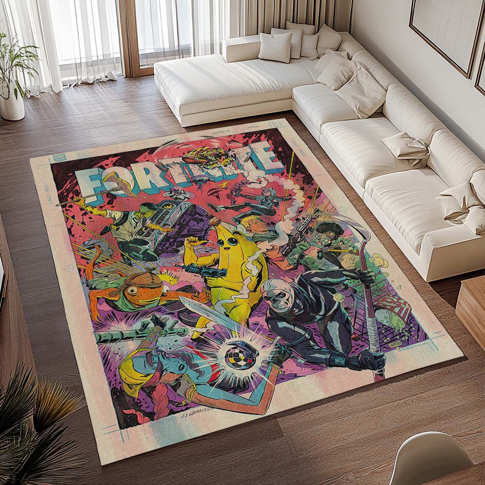 Tapis Tous les skins Fortnite – Peely, Jonesy, Fishstick, Skull Trooper, Lynx – Image 2