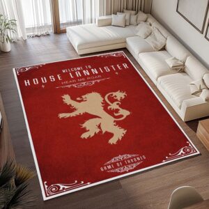 Alternative view of Tapis Game of Thrones – Maison Lannister