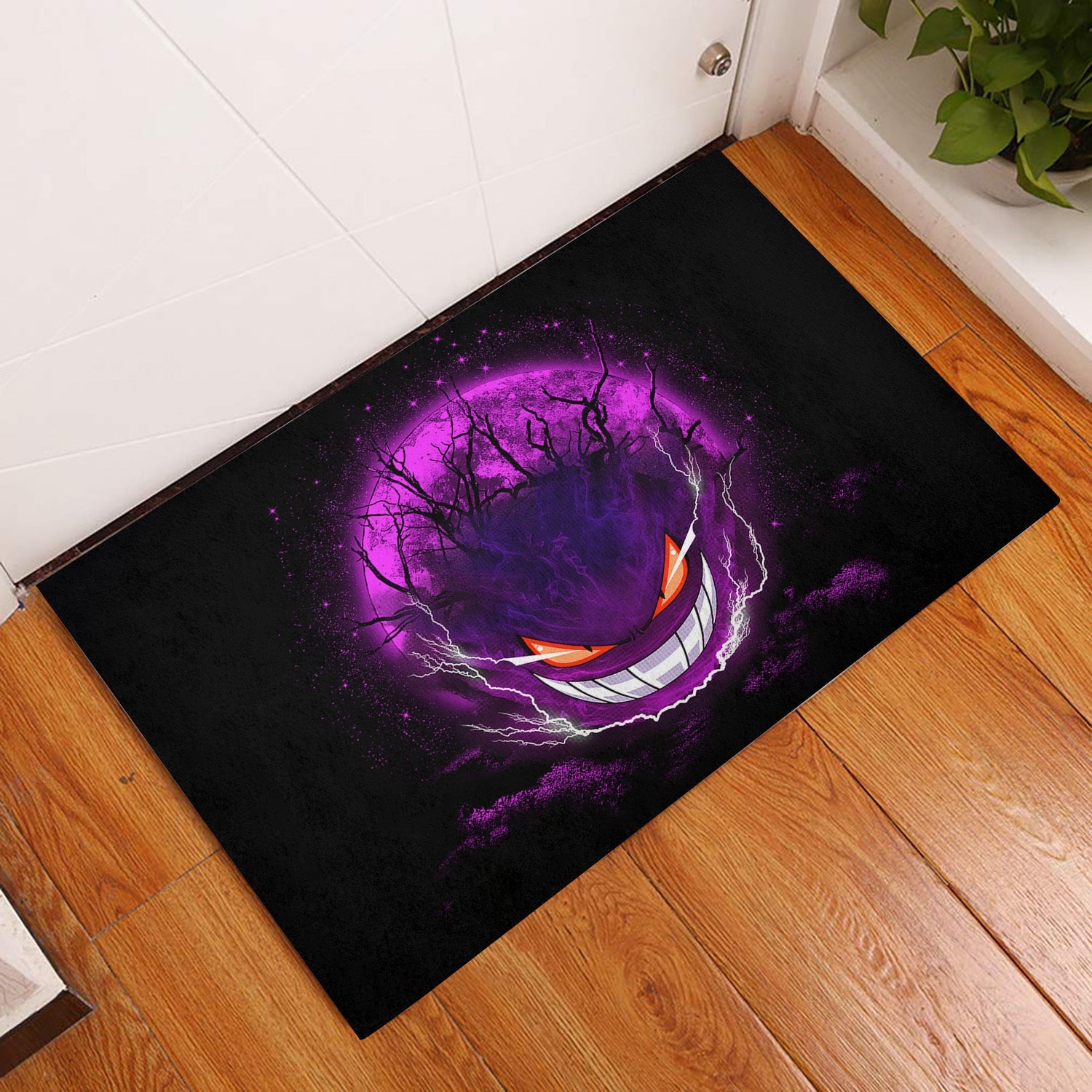 Tapis Gengar Pokemon Ghost Scary Moonlight Doormat Home Decor – Image 3