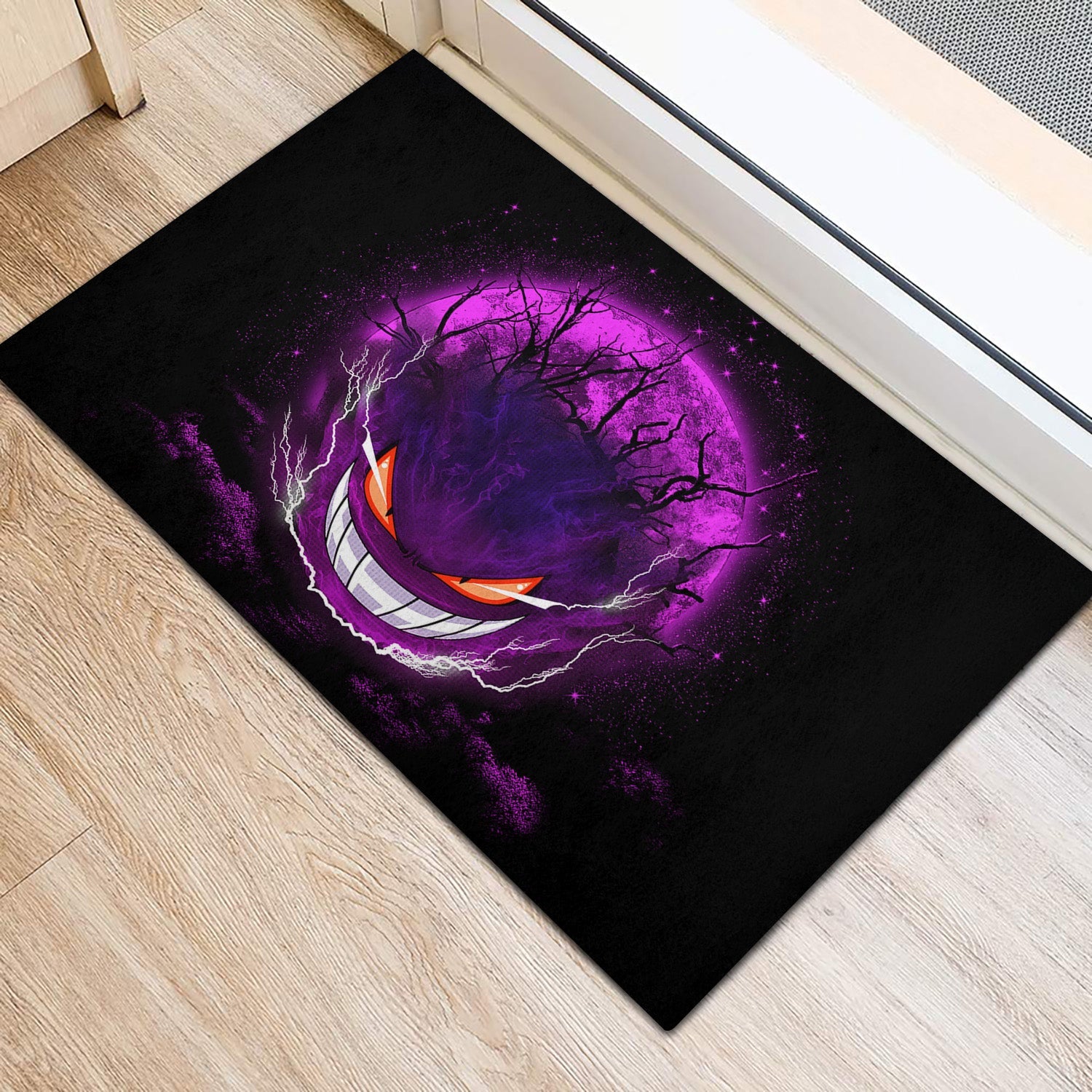 Tapis Gengar Pokemon Ghost Scary Moonlight Doormat Home Decor – Image 2