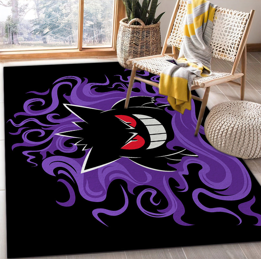 Tapis Gengar Pokemon Spoopy Carpet Rug Home Room Decor – Image 2