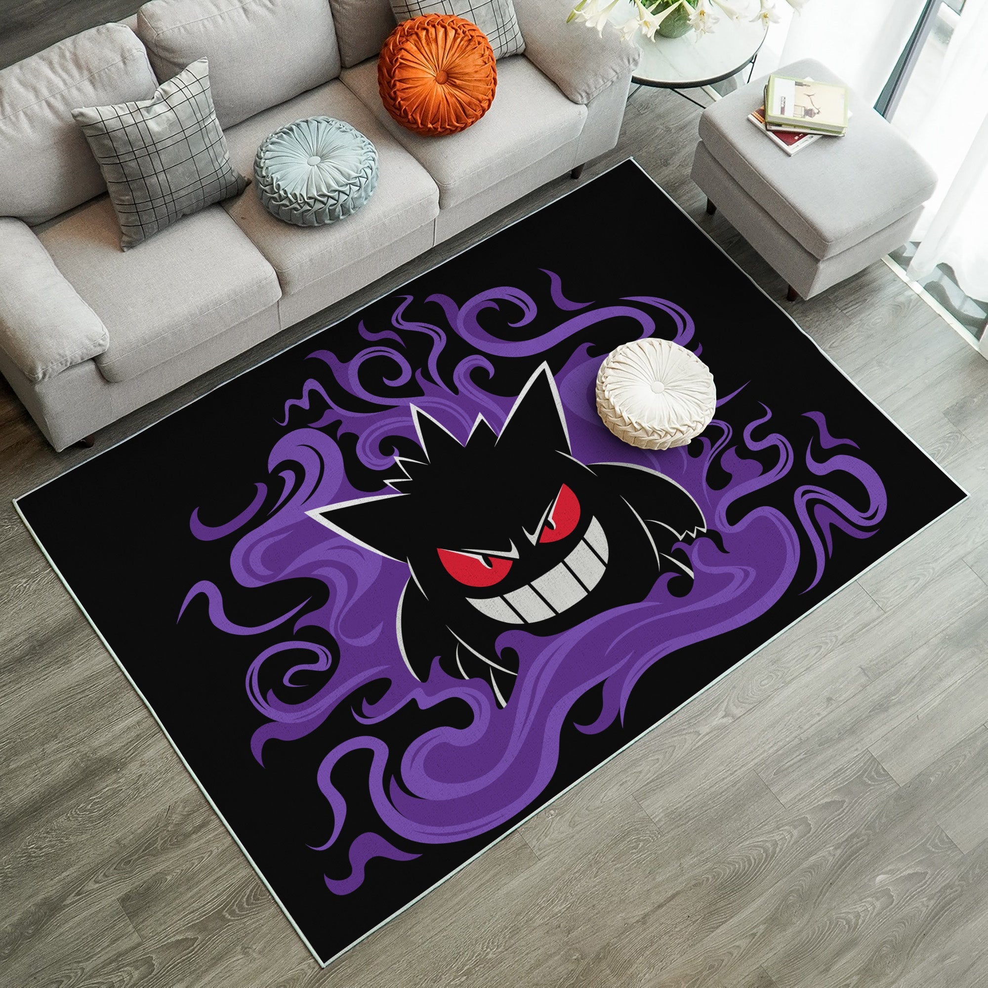 Tapis Gengar Pokemon Spoopy Carpet Rug Home Room Decor – Image 3