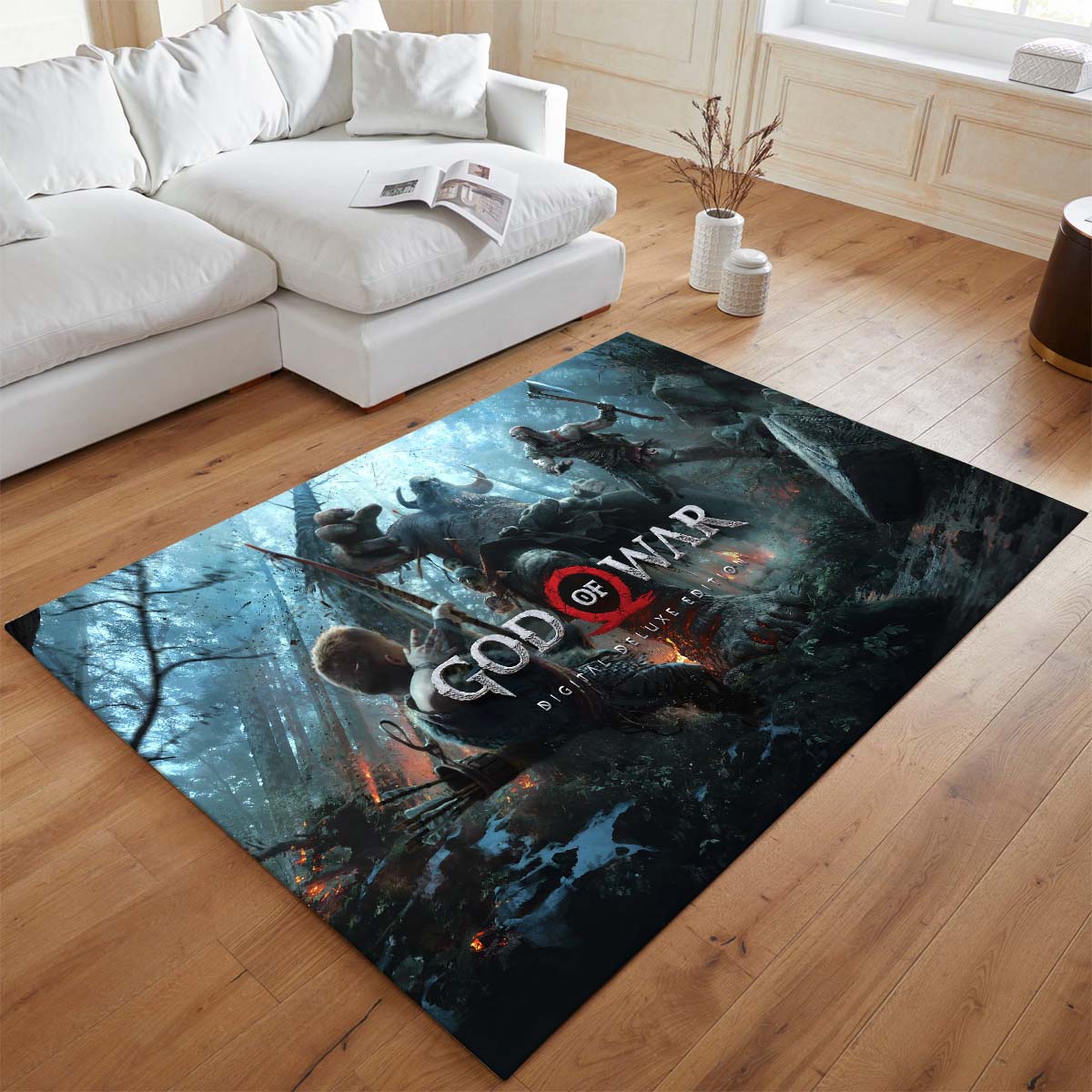 Tapis God of War Ragnarök Kratos combat – Image 2