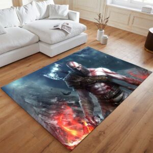 Alternative view of Tapis God of War Ragnarök Kratos Esprit de Sparte 2