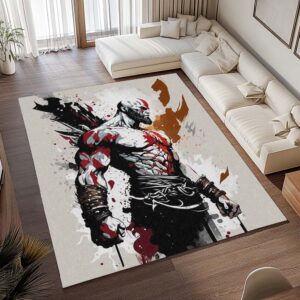 Alternative view of Tapis God of War Ragnarök – Kratos esprit de Sparte 4