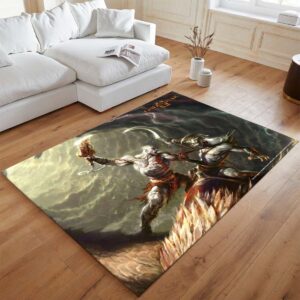 Alternative view of Tapis God of War Ragnarök Kratos Esprit de Sparte 9