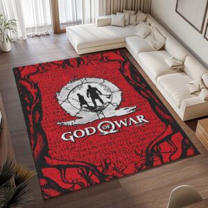 Alternative view of Tapis God of War Ragnarök – Kratos & Loki 3