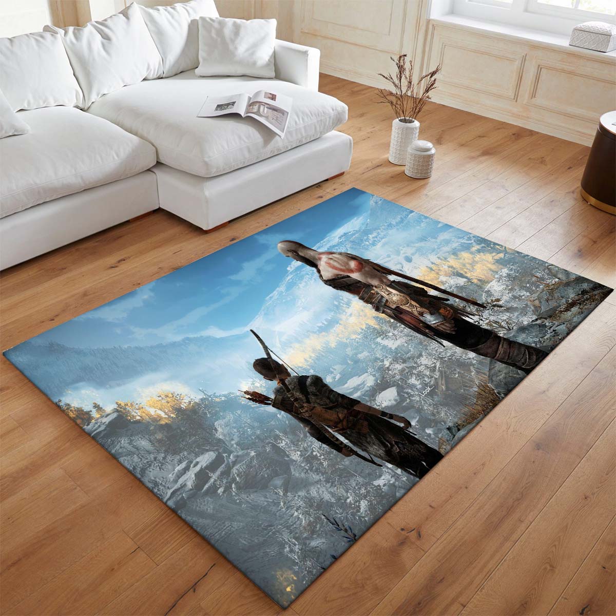 Tapis God of War Ragnarök Kratos Esprit de Sparte et Loki – Image 2