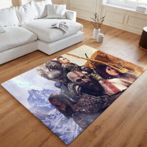 Alternative view of Tapis God of War Ragnarök Kratos et Loki Tous les personnages
