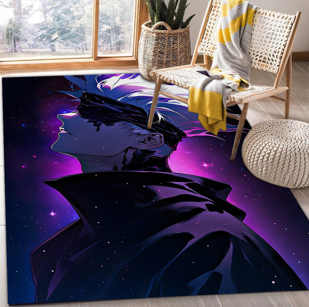 Tapis Gojo Satoru Jujutsu Kaisen Galaxy Anime Carpet Rug Home Room Decor – Image 2