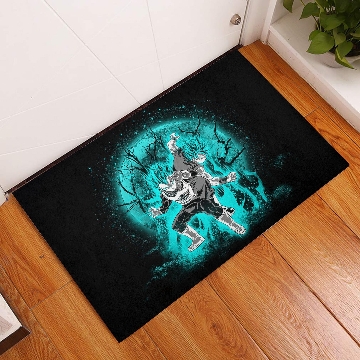 Tapis Goku Vegeta Moonlight Doormat Home Decor – Image 3
