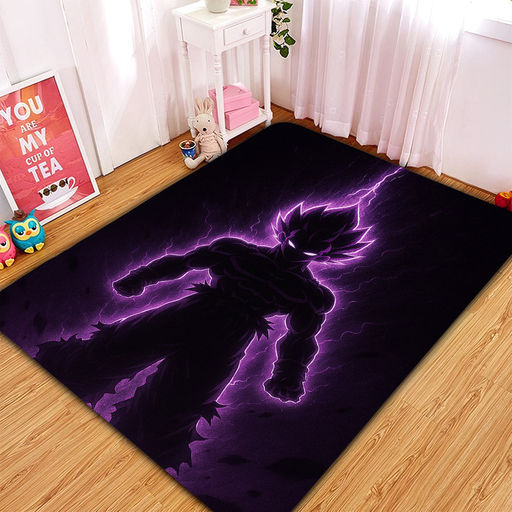 Tapis Goku Dragon Ball Purple Light Carpet Rug Home Room Decor – Image 2