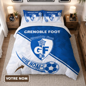 Housse de Couette Grenoble Foot 38 – Parure de Lit GF38 3D Imprimé Supporter