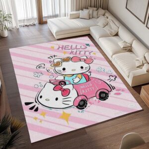 Alternative view of Tapis Hello Kitty – Avec voiture rose
