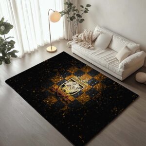 Tapis Hull City FC EFL Championship Yellow Black Checkered