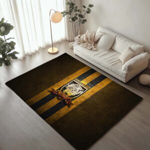 Tapis Hull City FC EFL Championship Yellow Metal Background