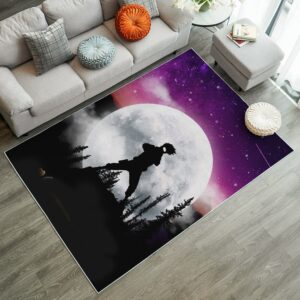 Alternative view of Tapis Kakashi Sunset Moon Night Rug Carpet Rug Home Room Decor