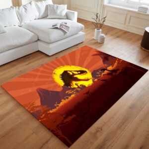 Alternative view of Tapis Vue majestueuse de Jurassic Park dans toute sa splendeur
