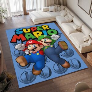 Alternative view of Tapis Mario et Luigi – Super Mario 2