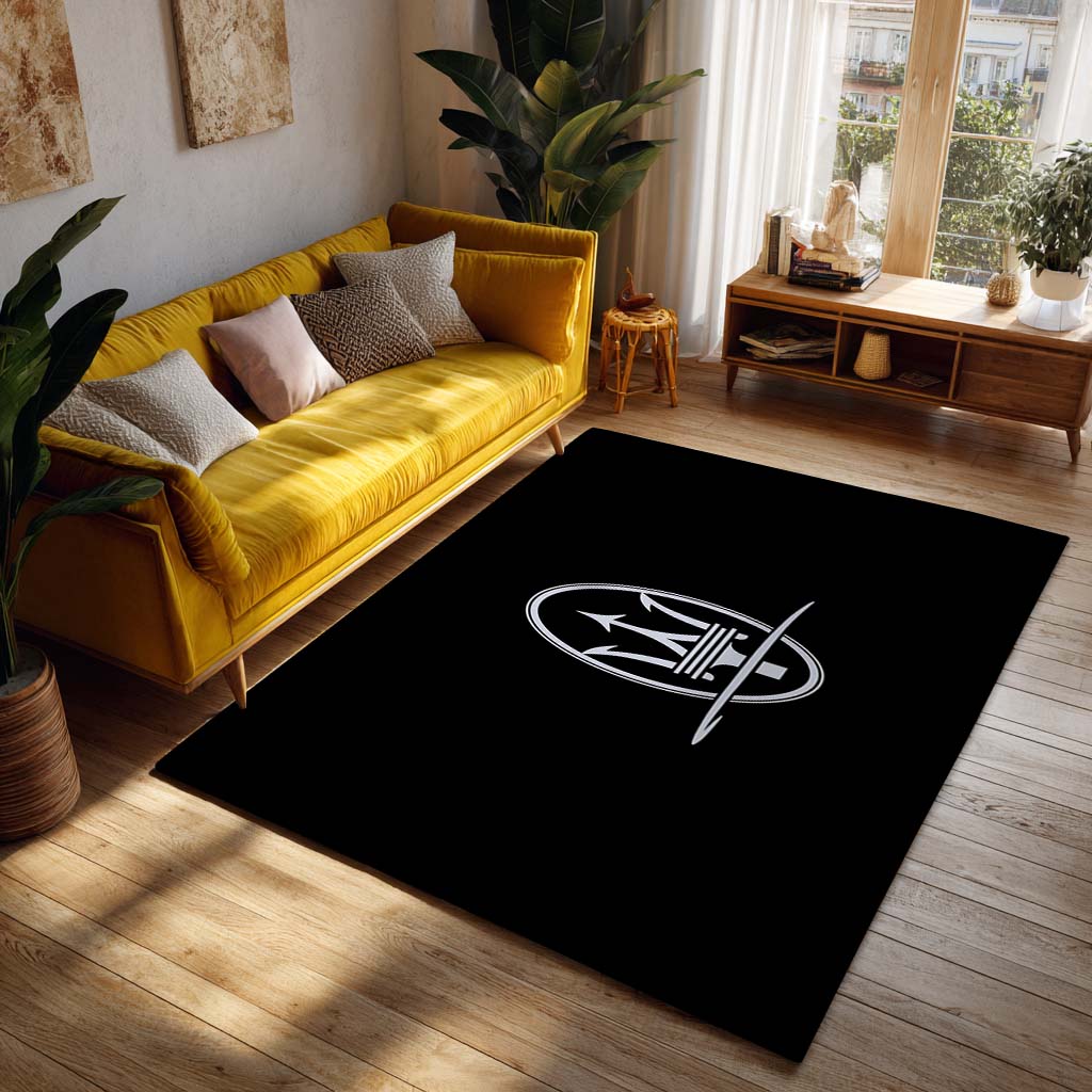 Tapis Car Maserati Symbol Black Background