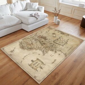 Alternative view of Tapis Carte de la Terre du Milieu – Le Seigneur des Anneaux 2