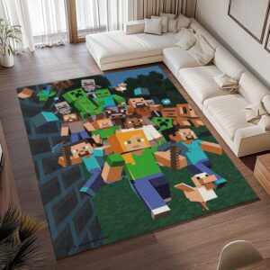 Alternative view of Tapis Minecraft – Tous les personnages, héros et méchants