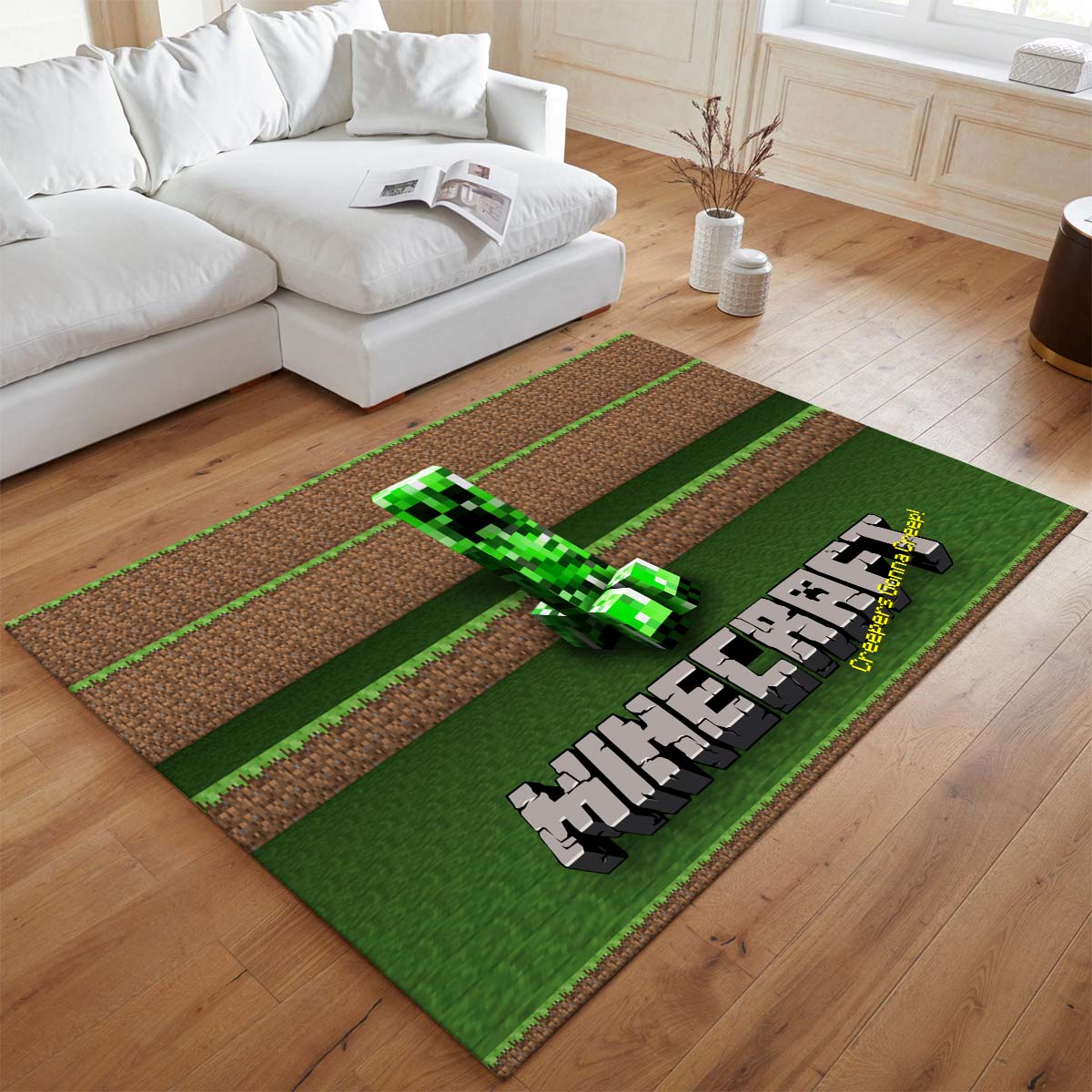 Tapis Minecraft classique – Creeper mécontent – Image 2