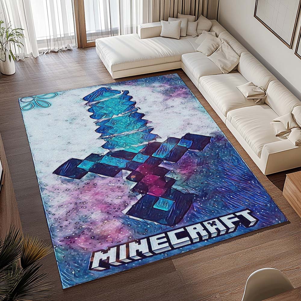 Tapis Minecraft – Épée en diamant artistique – Image 2