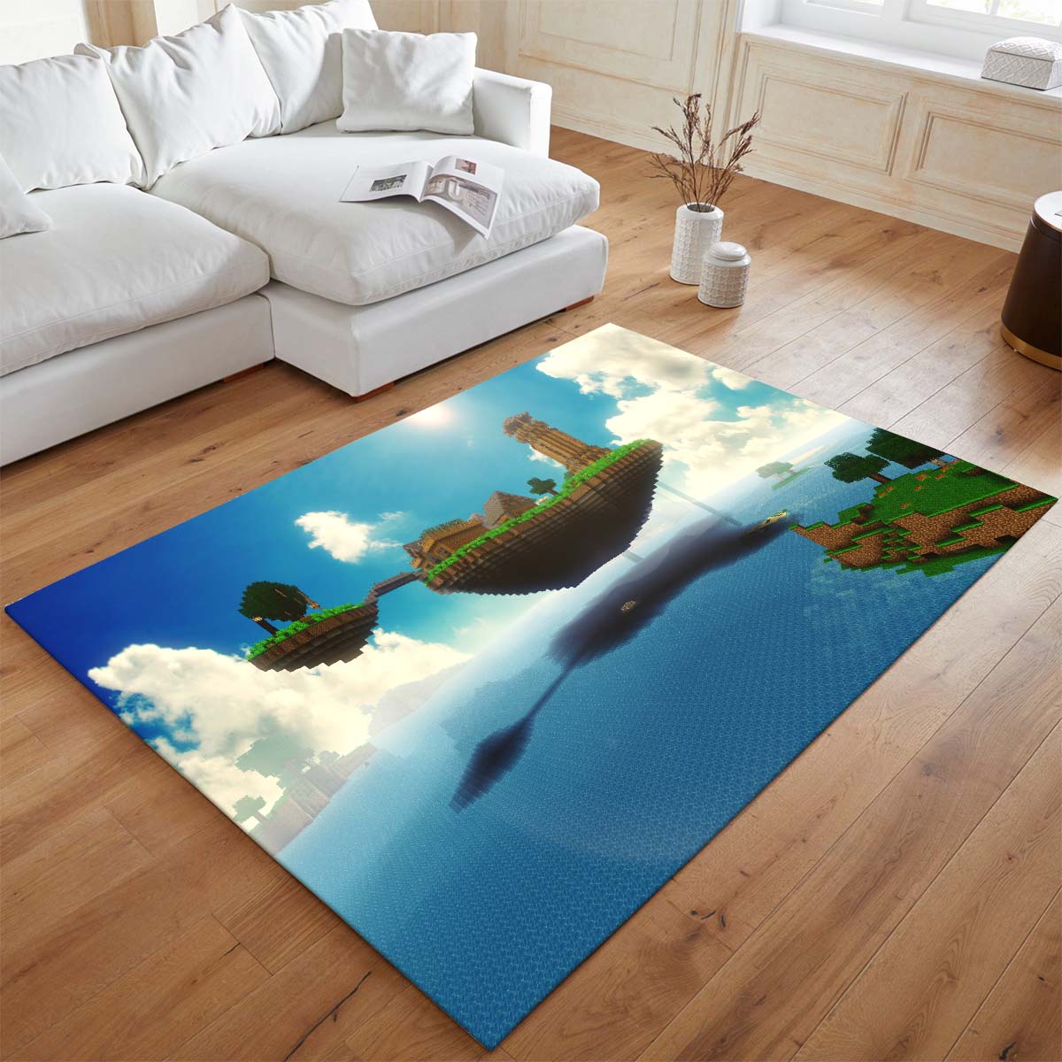 Tapis Minecraft – Biome de l’End, îles finales, mod The Aether – Image 2