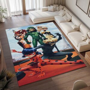 Alternative view of Tapis Miraculous Ladybug – Tous les personnages 07