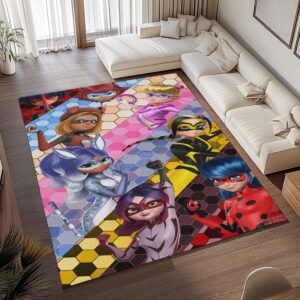 Alternative view of Tapis Miraculous Ladybug – Tous les personnages 09