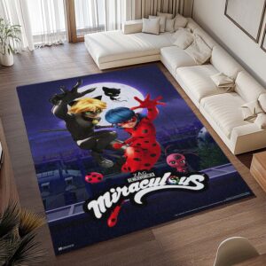 Alternative view of Tapis Miraculous Ladybug et Chat Noir 01