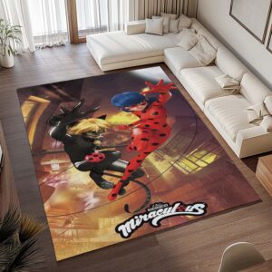 Alternative view of Tapis Miraculous Ladybug et Chat Noir 06