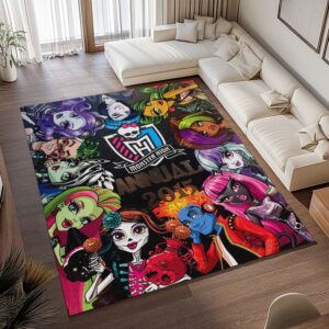 Alternative view of Tapis Monster High – Tous les personnages 05