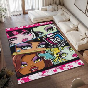 Alternative view of Tapis Monster High – Tous les personnages 15