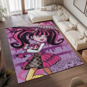 Alternative view of Tapis Monster High – Draculaura avec parapluie