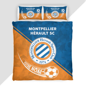 Alternative view of Housse de Couette Montpellier Hérault Sport Club - Parure de Lit MHSC 3D Imprimé Supporter