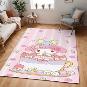 Tapis My Melody – Mignonne & Hello Kitty 01
