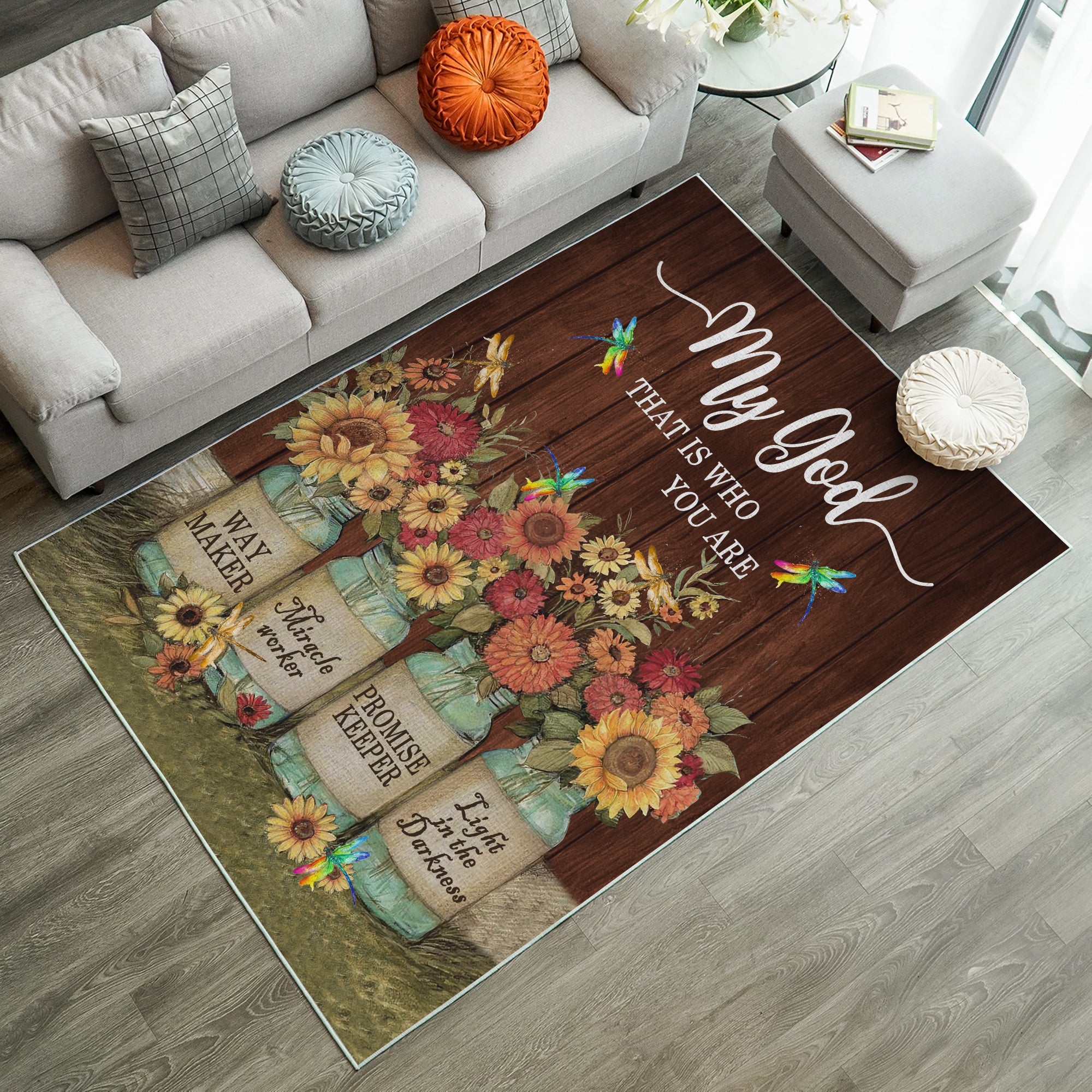 Tapis My God That Is Who You Are Rug Carpet Rug Home Room Decor – Image 2