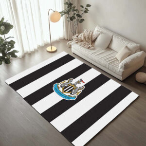 Tapis Newcastle United FC Premier League Black White Style