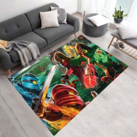 Tapis Ninjago – Tous les personnages en combat 1007