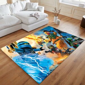 Alternative view of Tapis Ninjago – Tous les personnages en combat 1010