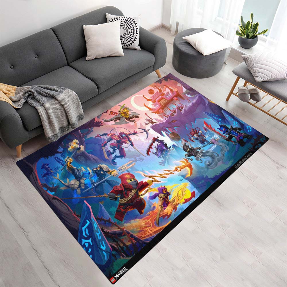 Tapis Ninjago – Tous les personnages en combat 1018